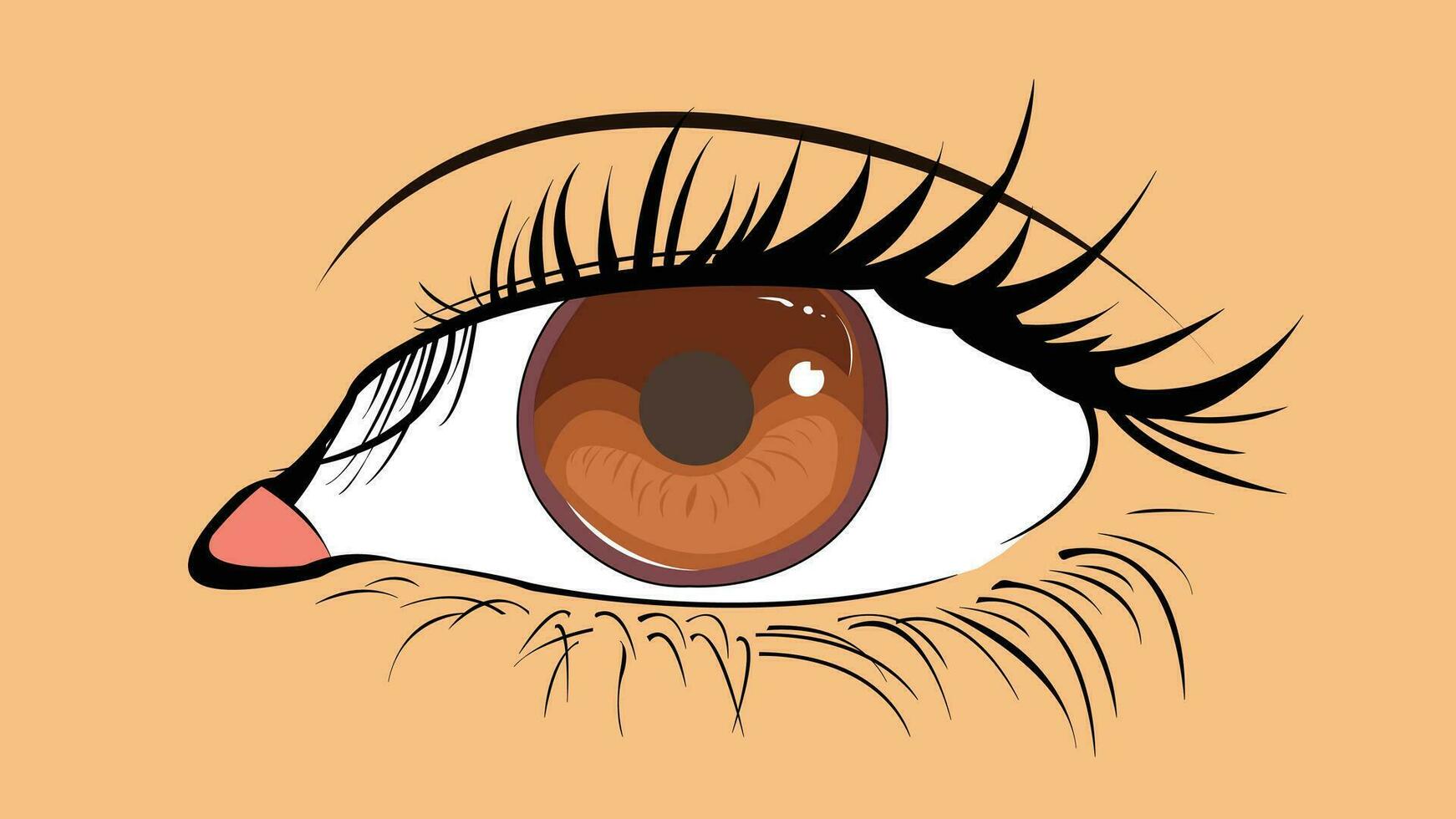 3d oog vector kunst ontwerp illustratie