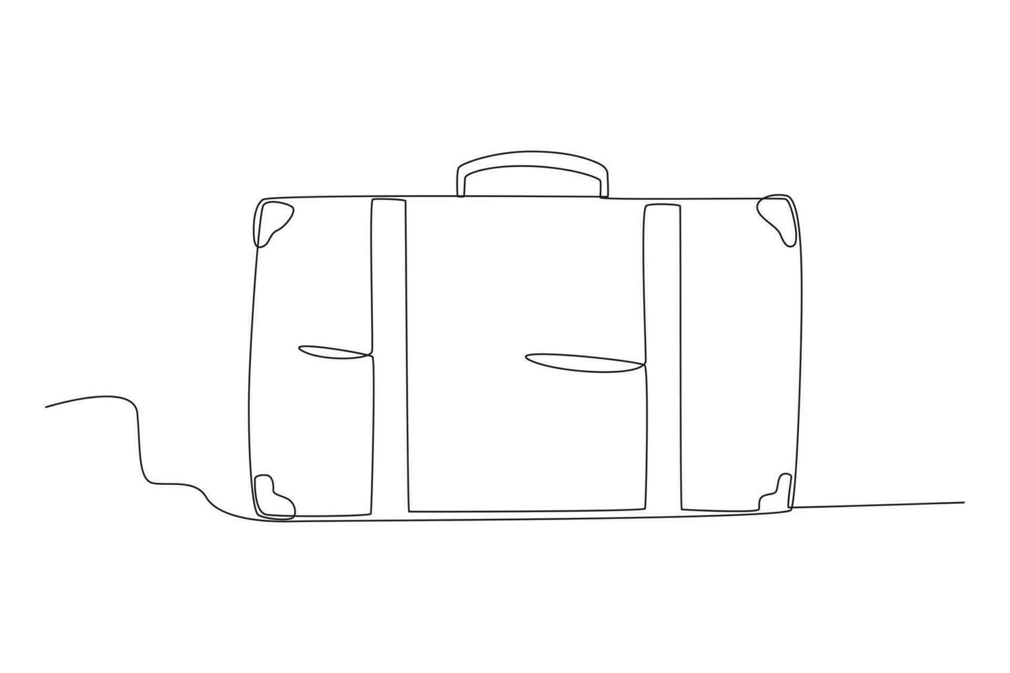 een groot passagier bagage vector