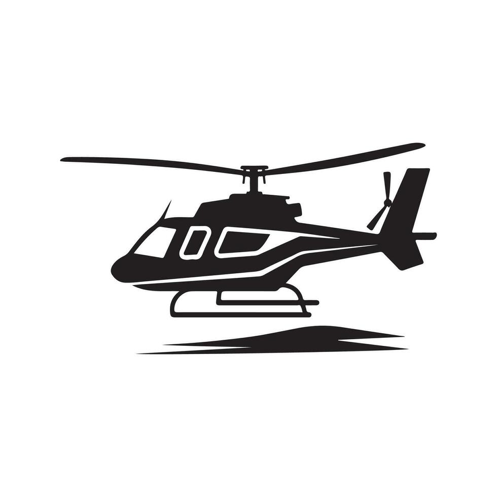 helikopter vector afbeeldingen, kunst, iconen, helikopter silhouetten