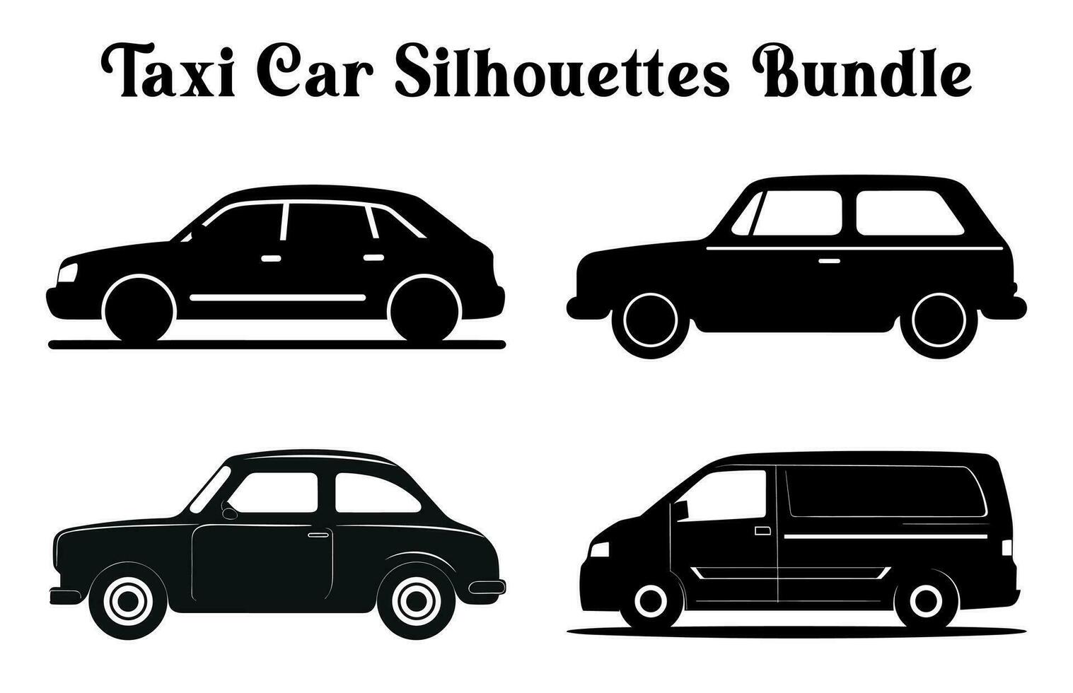 vrij auto vector silhouetten bundel, reeks van auto vector silhouet clip art