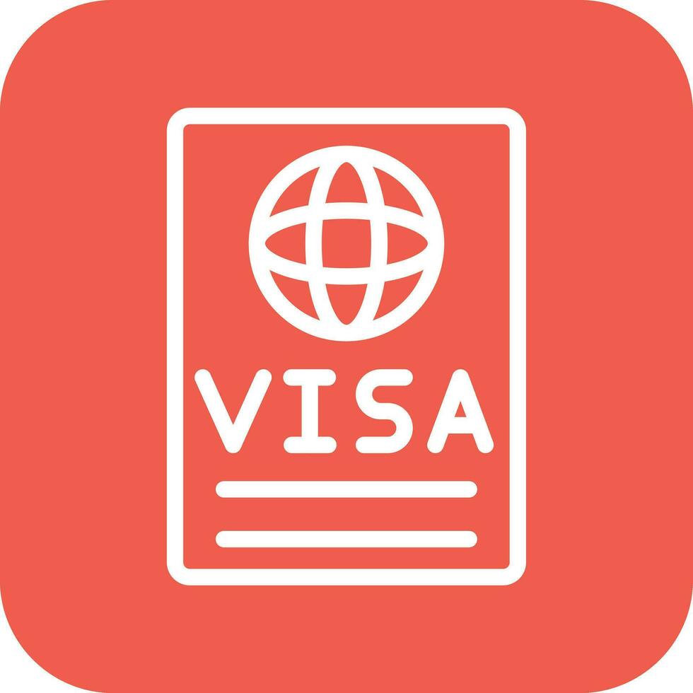 Visa vector icoon ontwerp illustratie