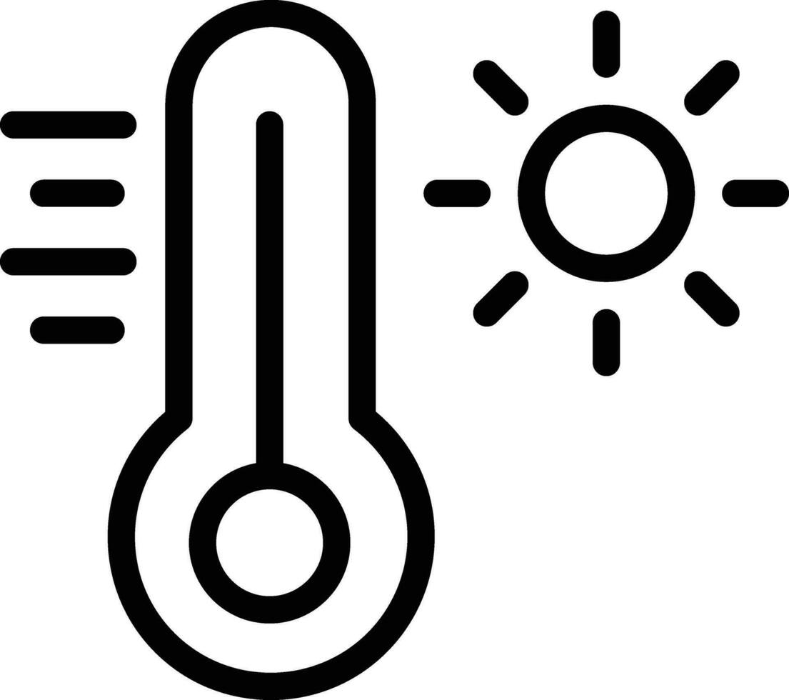 thermometer vector pictogram ontwerp illustratie