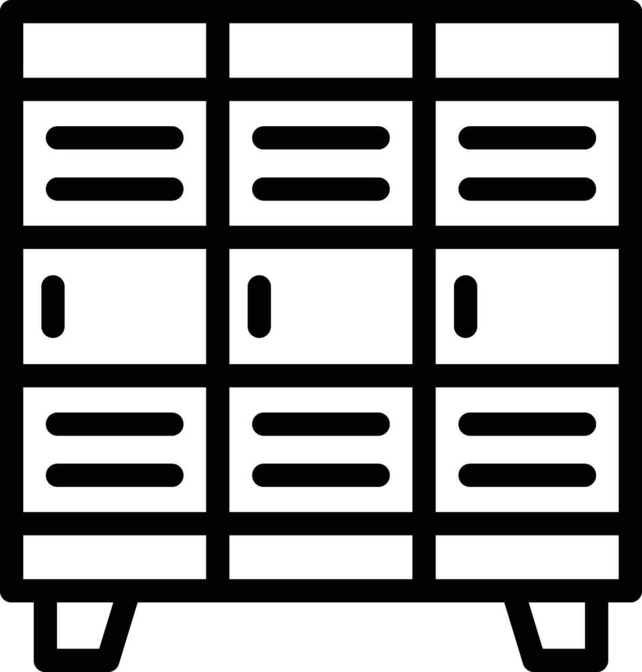 locker vector pictogram ontwerp illustratie