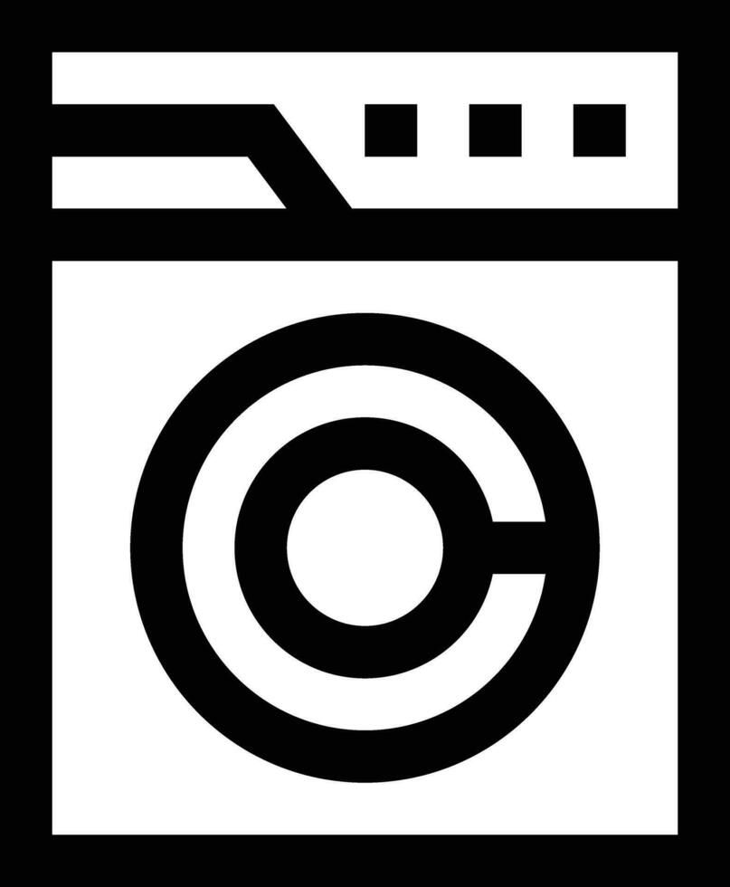 wasmachine vector pictogram ontwerp illustratie