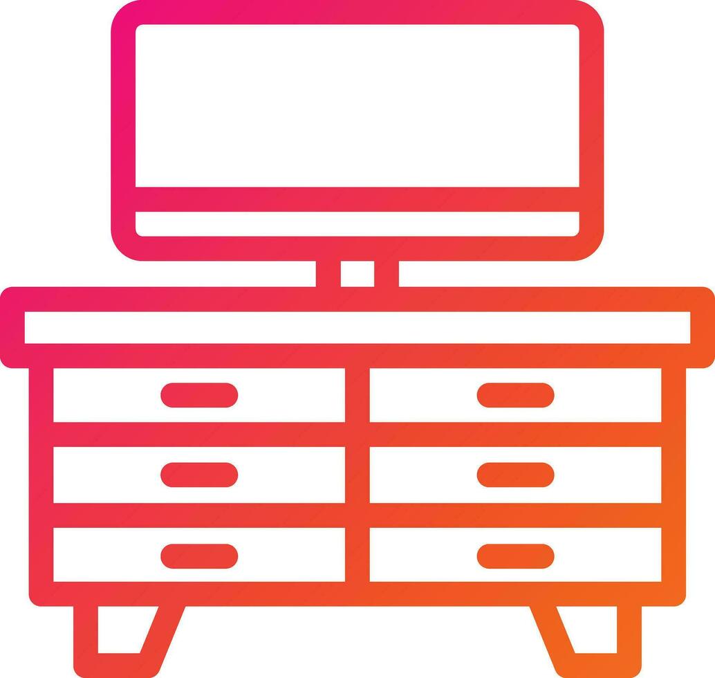 TV tafel vector icoon ontwerp illustratie
