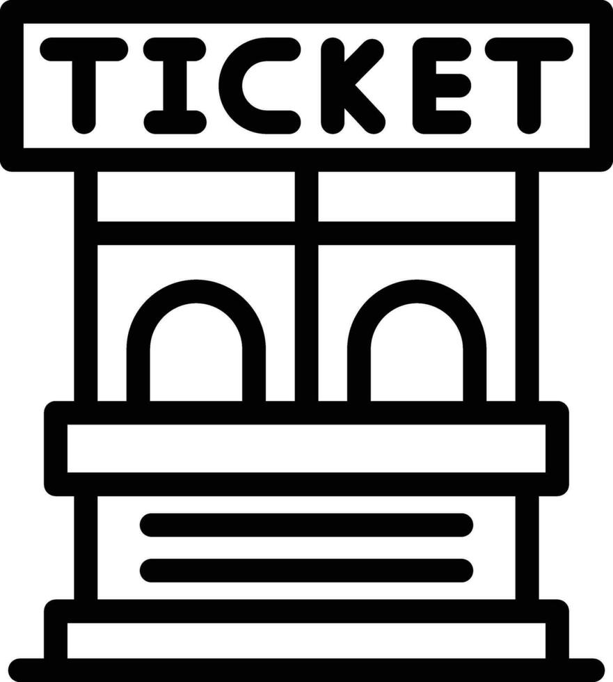 ticket office vector pictogram ontwerp illustratie