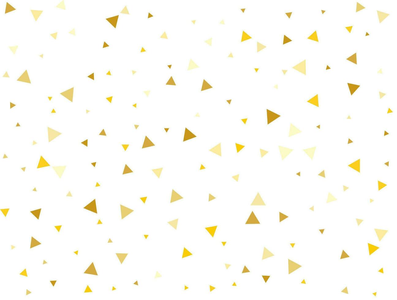 Kerstmis licht gouden driehoeken. confetti viering, vallend gouden abstract decoratie voor feest. vector illustratie