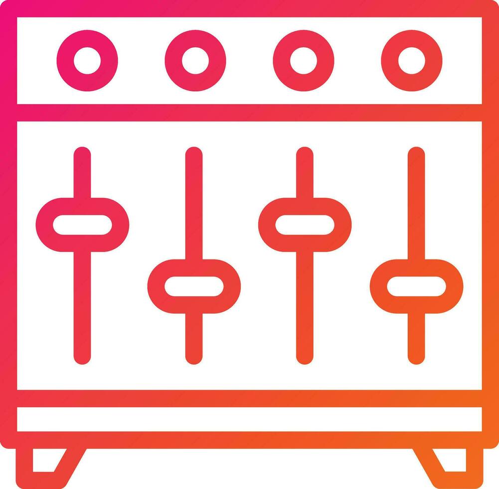 muziek- equalizer vector icoon ontwerp illustratie