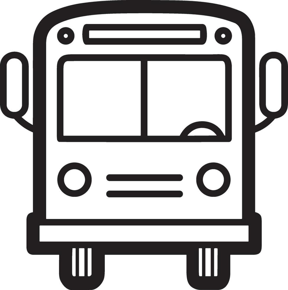 bus vervoer symbool icoon vector afbeelding. illustratie van de silhouet bus vervoer openbaar reizen ontwerp beeld