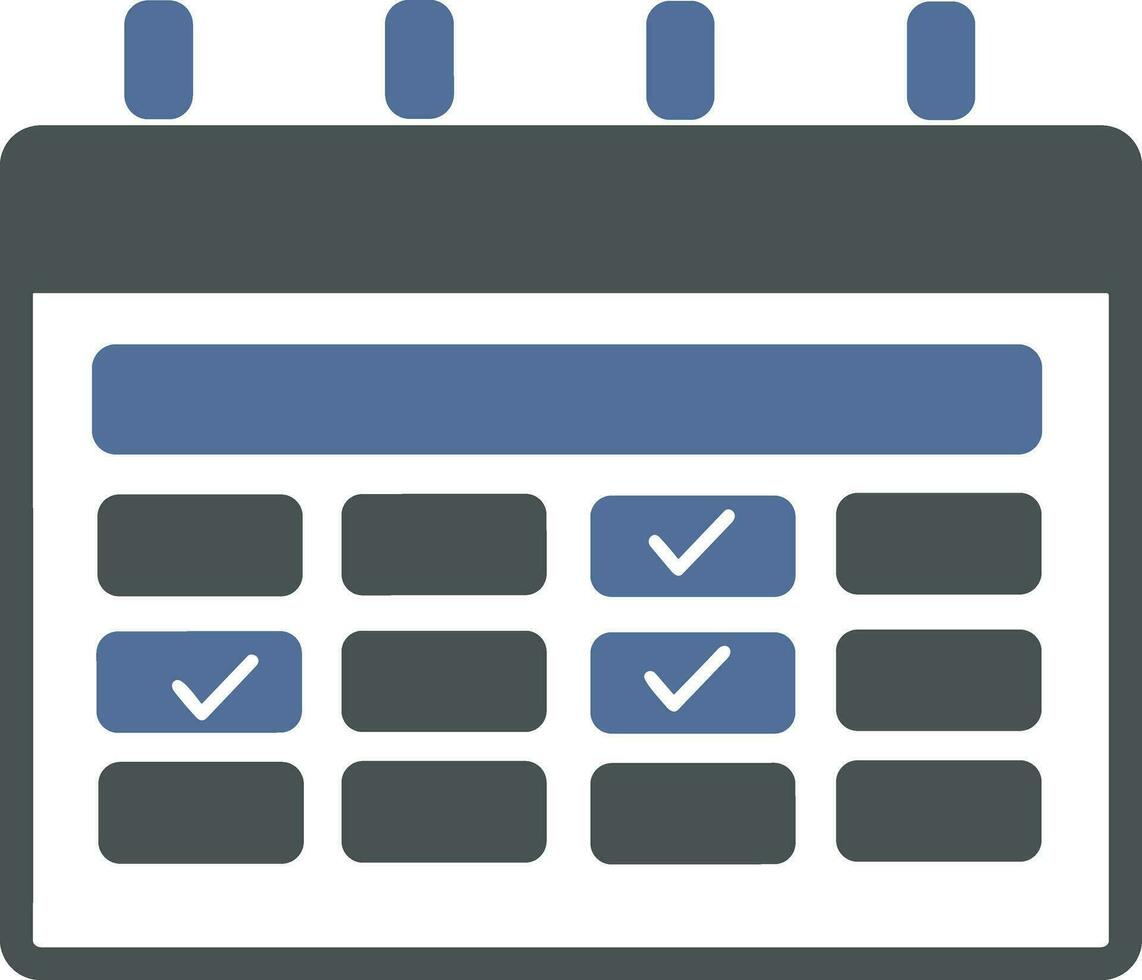 kalender schema icoon symbool vector afbeelding. illustratie van de modern afspraak herinnering agenda symbool grafisch ontwerp beeld