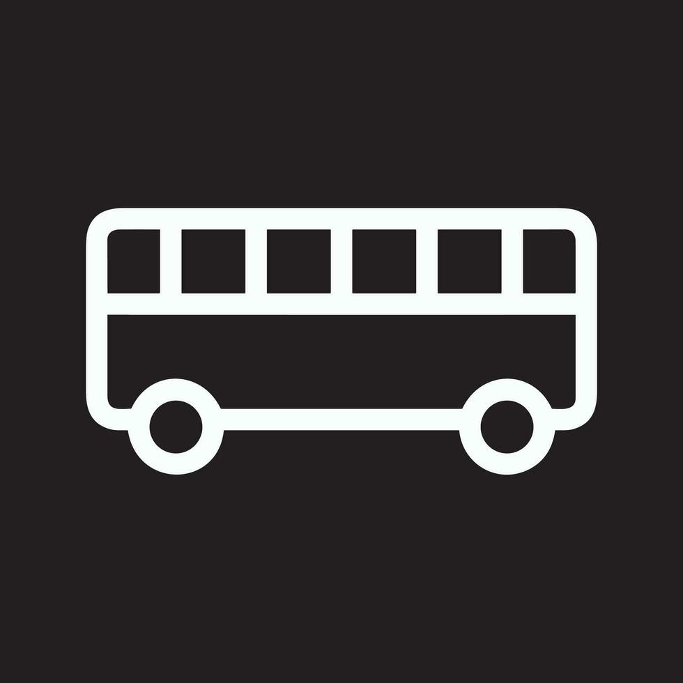 bus vervoer symbool icoon vector afbeelding. illustratie van de silhouet bus vervoer openbaar reizen ontwerp beeld