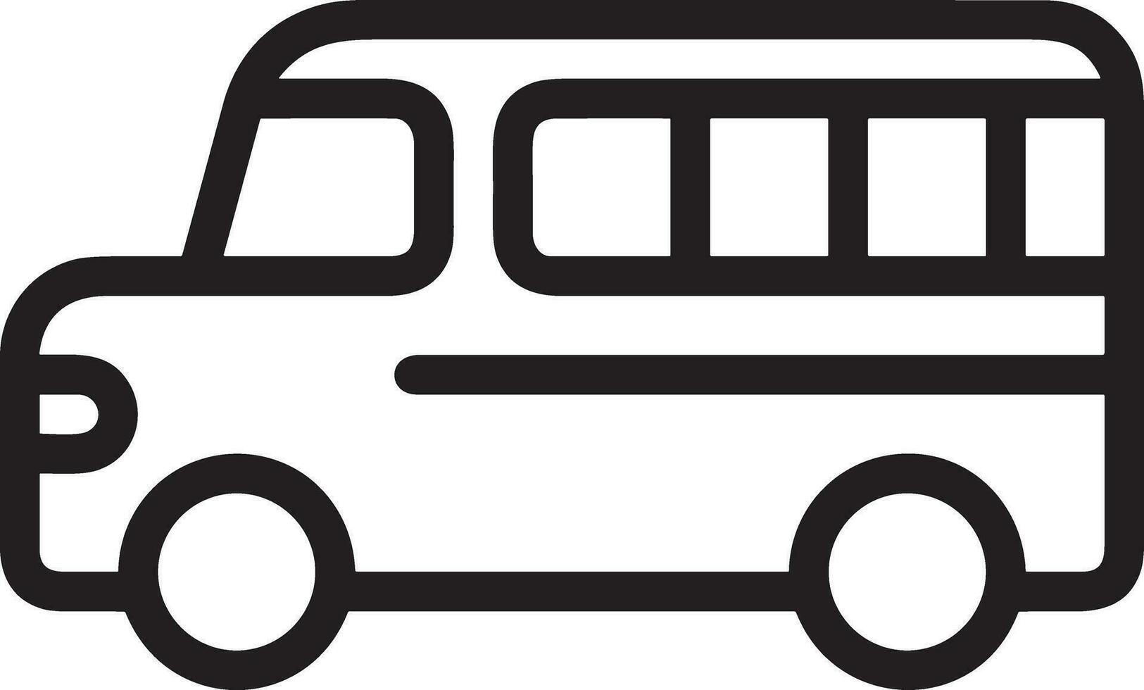 bus vervoer symbool icoon vector afbeelding. illustratie van de silhouet bus vervoer openbaar reizen ontwerp beeld