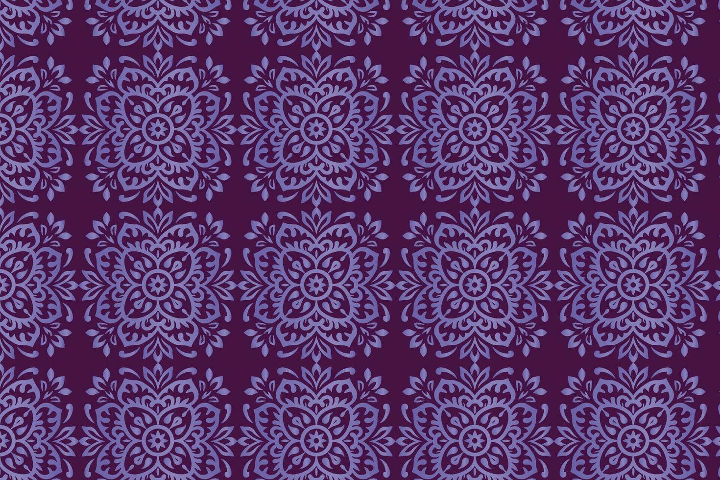 Purper bloemen patroon, een naadloos en symmetrisch ontwerp vector