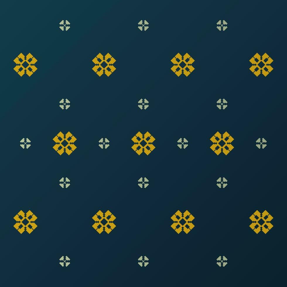 bunga melodie Brunei traditioneel patroon vector