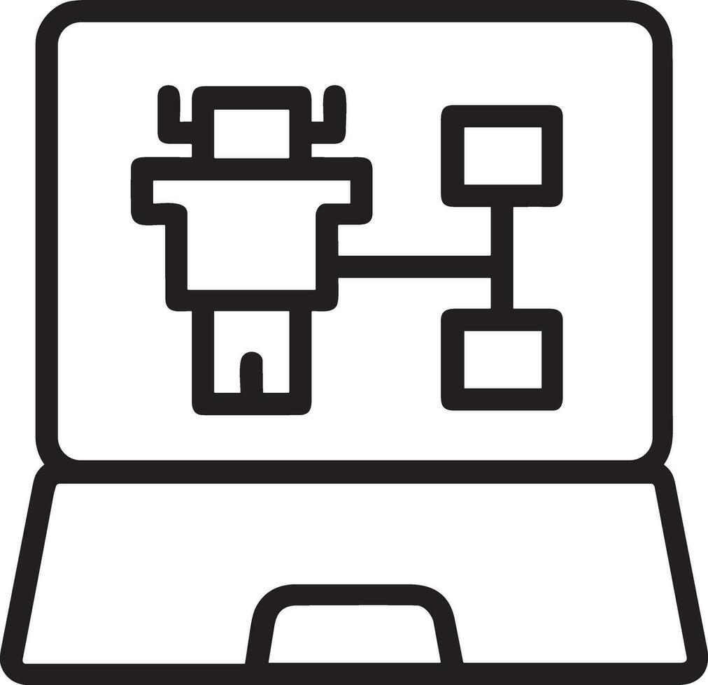 kunstmatig intelligentie- icoon symbool vector afbeelding. illustratie van de hersenen robot aan het leren menselijk slim algoritme ontwerp afbeelding.