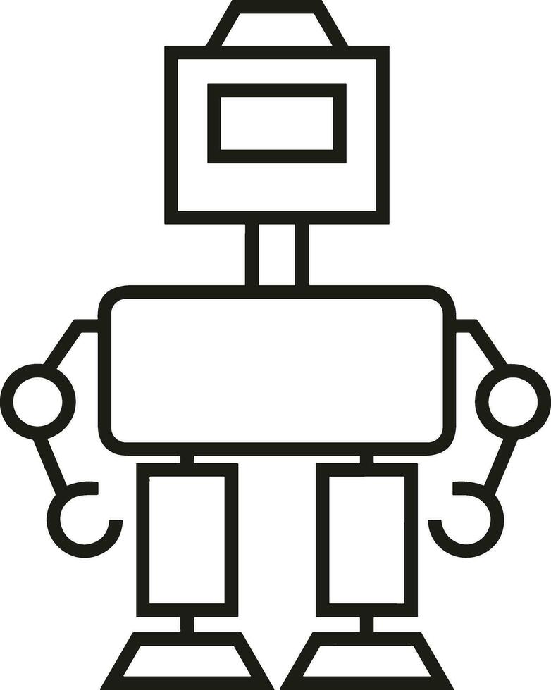 kunstmatig intelligentie- icoon symbool vector afbeelding. illustratie van de hersenen robot aan het leren menselijk slim algoritme ontwerp afbeelding.