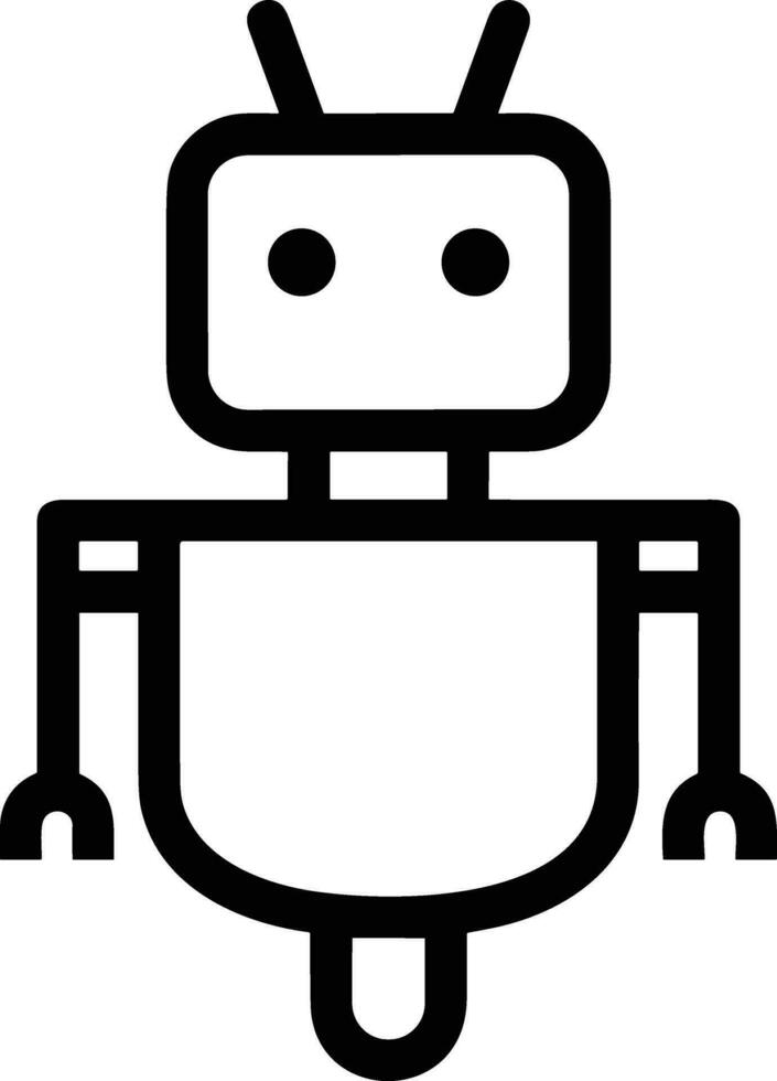 kunstmatig intelligentie- icoon symbool vector afbeelding. illustratie van de hersenen robot aan het leren menselijk slim algoritme ontwerp afbeelding.