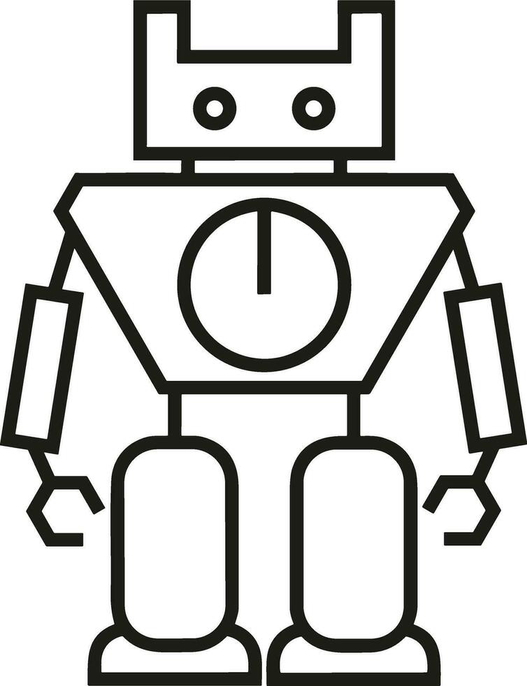 kunstmatig intelligentie- icoon symbool vector afbeelding. illustratie van de hersenen robot aan het leren menselijk slim algoritme ontwerp afbeelding.