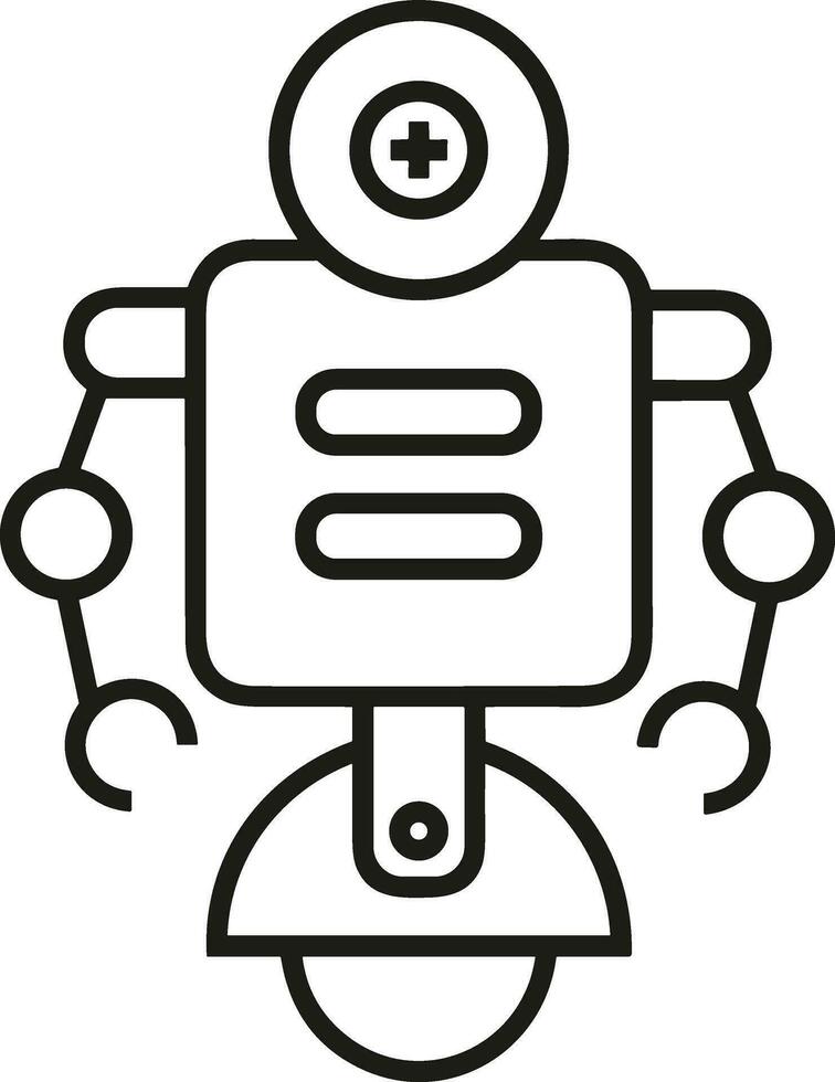 kunstmatig intelligentie- icoon symbool vector afbeelding. illustratie van de hersenen robot aan het leren menselijk slim algoritme ontwerp afbeelding.