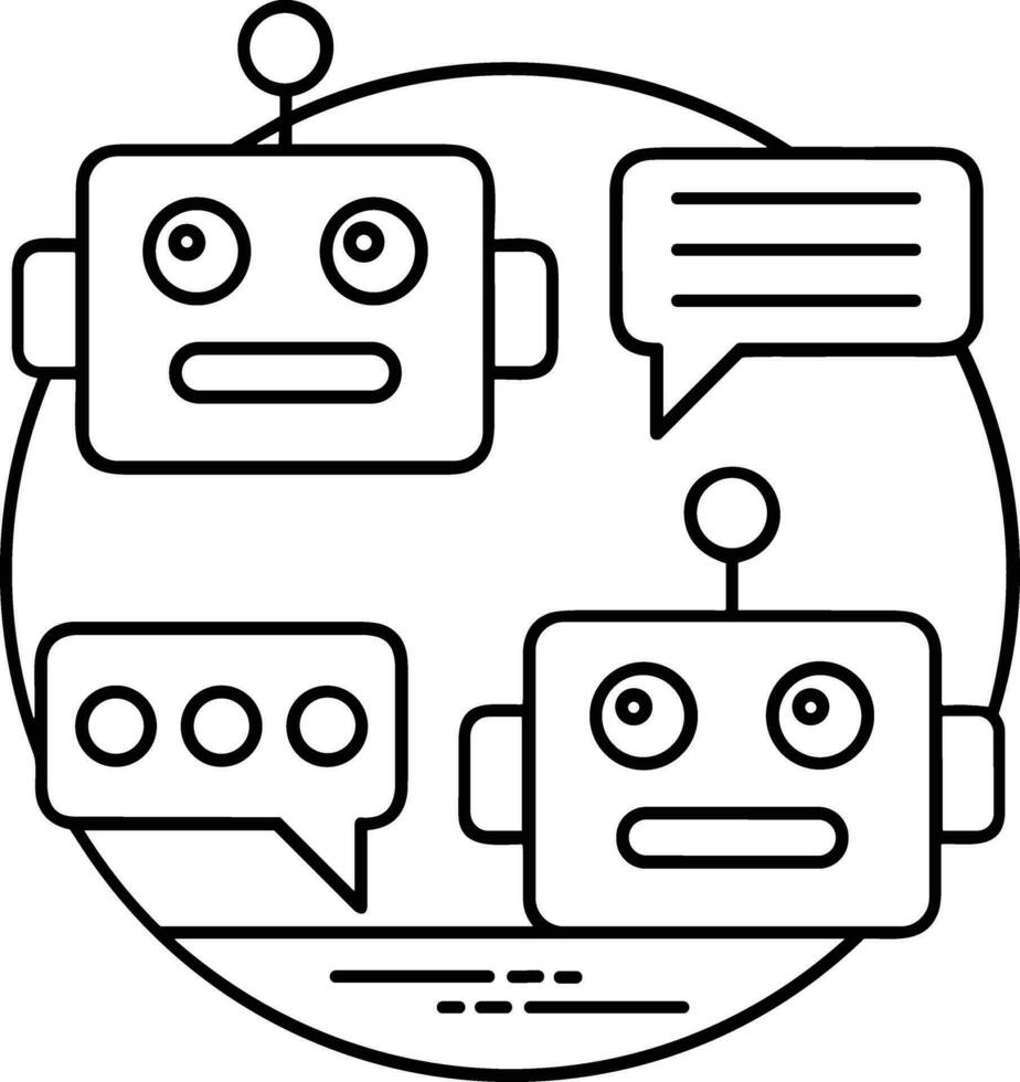 kunstmatig intelligentie- icoon symbool vector afbeelding. illustratie van de hersenen robot aan het leren menselijk slim algoritme ontwerp afbeelding.