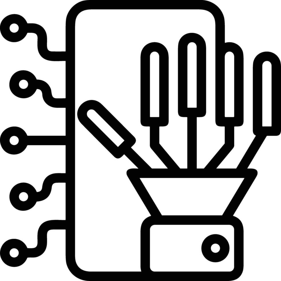 kunstmatig intelligentie- icoon symbool vector afbeelding. illustratie van de hersenen robot aan het leren menselijk slim algoritme ontwerp afbeelding.