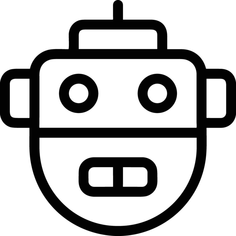 kunstmatig intelligentie- icoon symbool vector afbeelding. illustratie van de hersenen robot aan het leren menselijk slim algoritme ontwerp afbeelding.