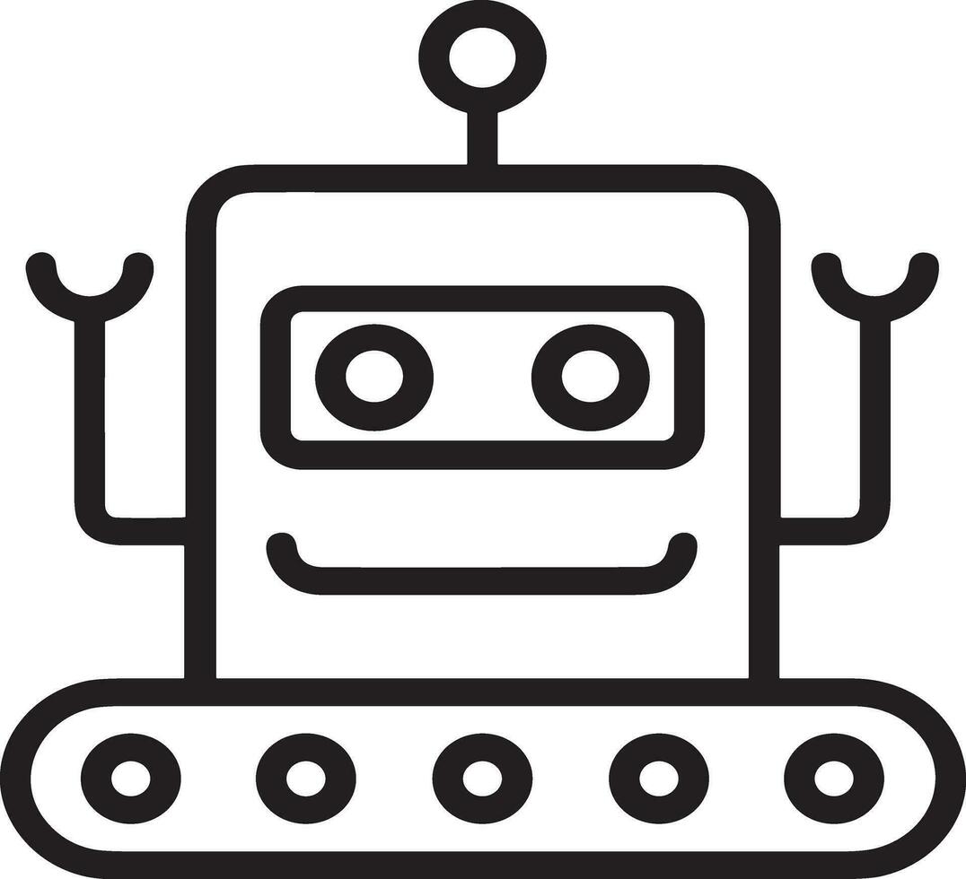 kunstmatig intelligentie- icoon symbool vector afbeelding. illustratie van de hersenen robot aan het leren menselijk slim algoritme ontwerp afbeelding.