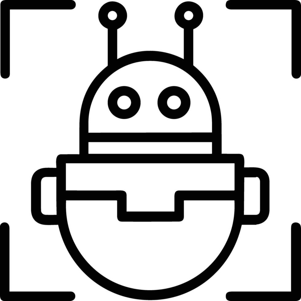 kunstmatig intelligentie- icoon symbool vector afbeelding. illustratie van de hersenen robot aan het leren menselijk slim algoritme ontwerp afbeelding.