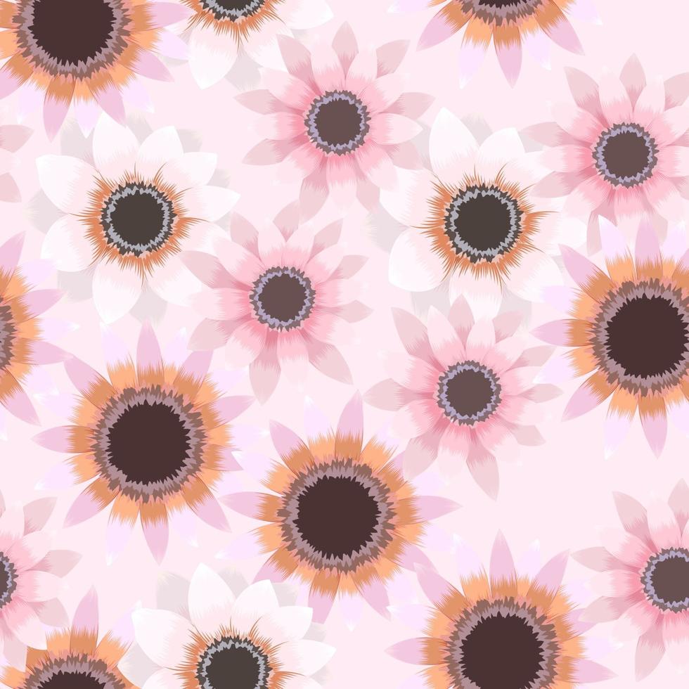 naadloze bloemen bloemenpatroon kleurrijke achtergrond voor stof, textiel vector