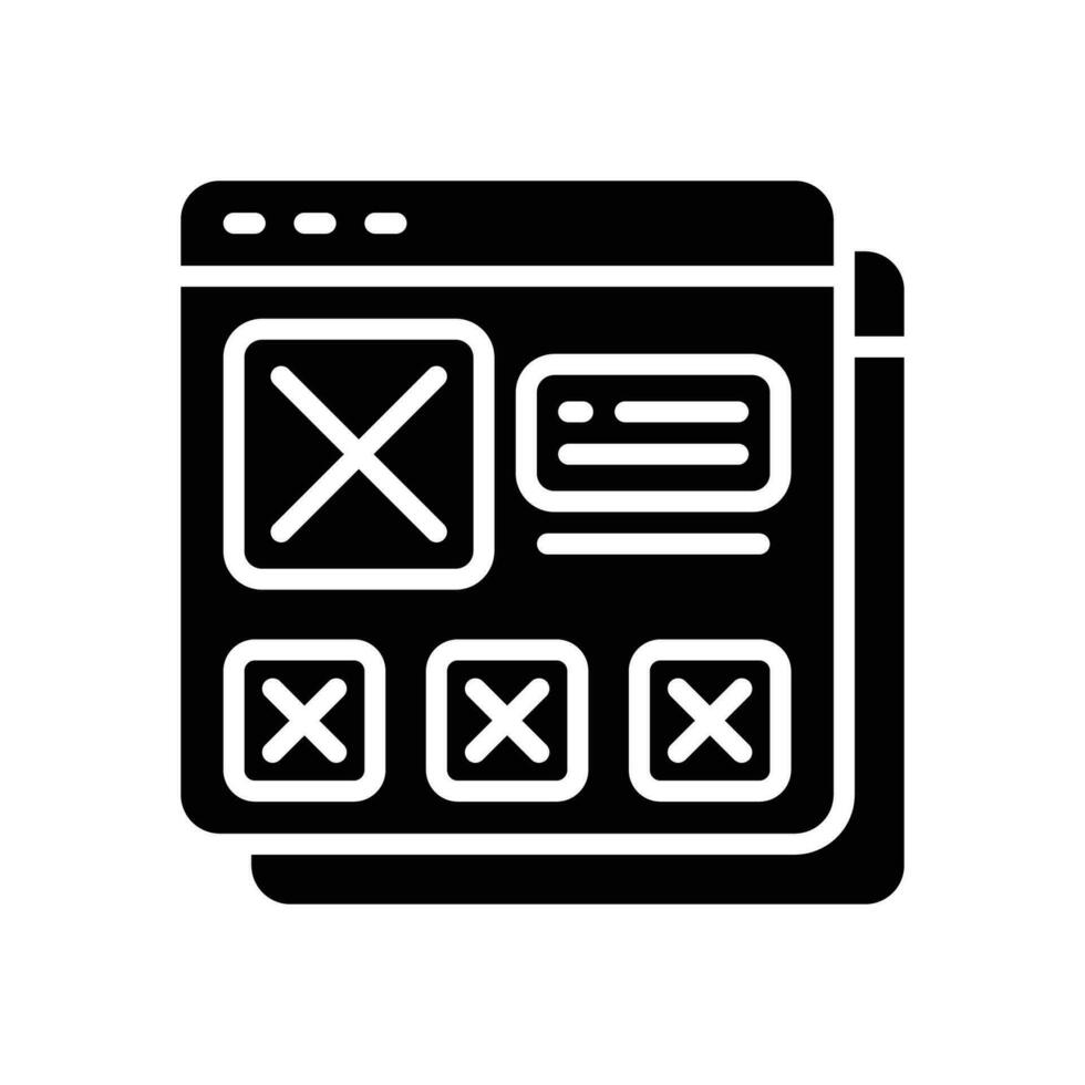 mouckup glyph icoon. vector icoon voor uw website, mobiel, presentatie, en logo ontwerp.