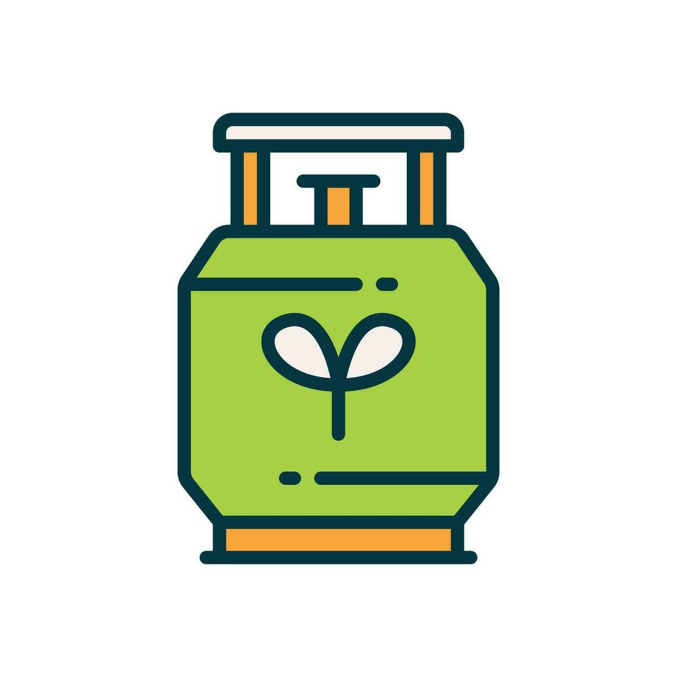 biogas gevulde kleur icoon. vector icoon voor uw website, mobiel, presentatie, en logo ontwerp.