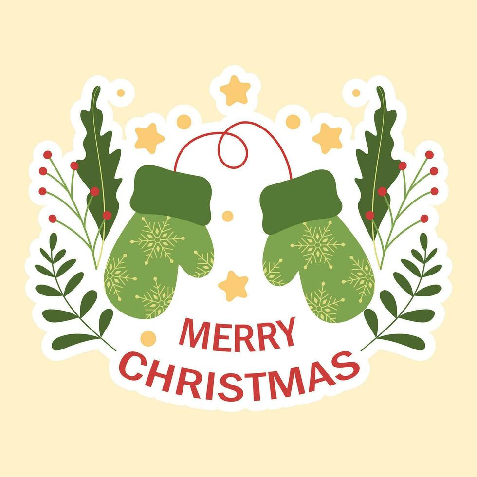 Kerstmis thema vector kunsten met Kerstmis vakantie viering gemakkelijk schattig pictogrammen