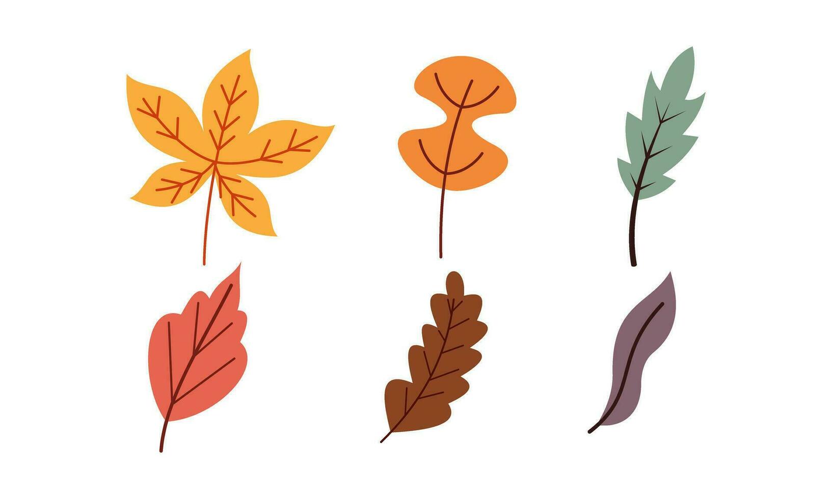 herfst bladeren logo vector beeld