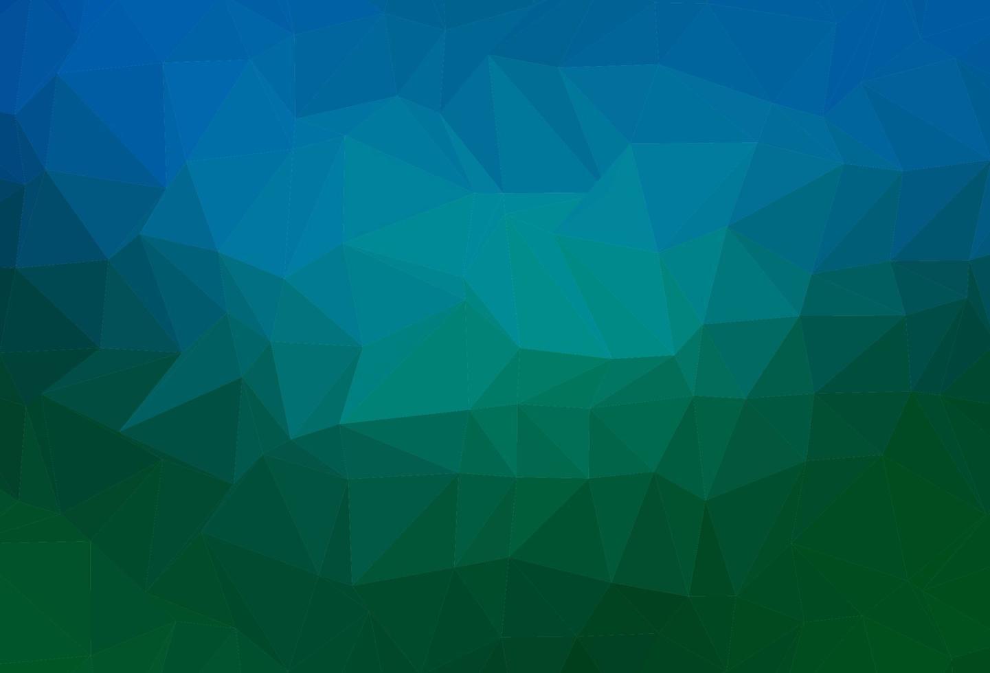 lichtblauwe, groene vector veelhoekige achtergrond.