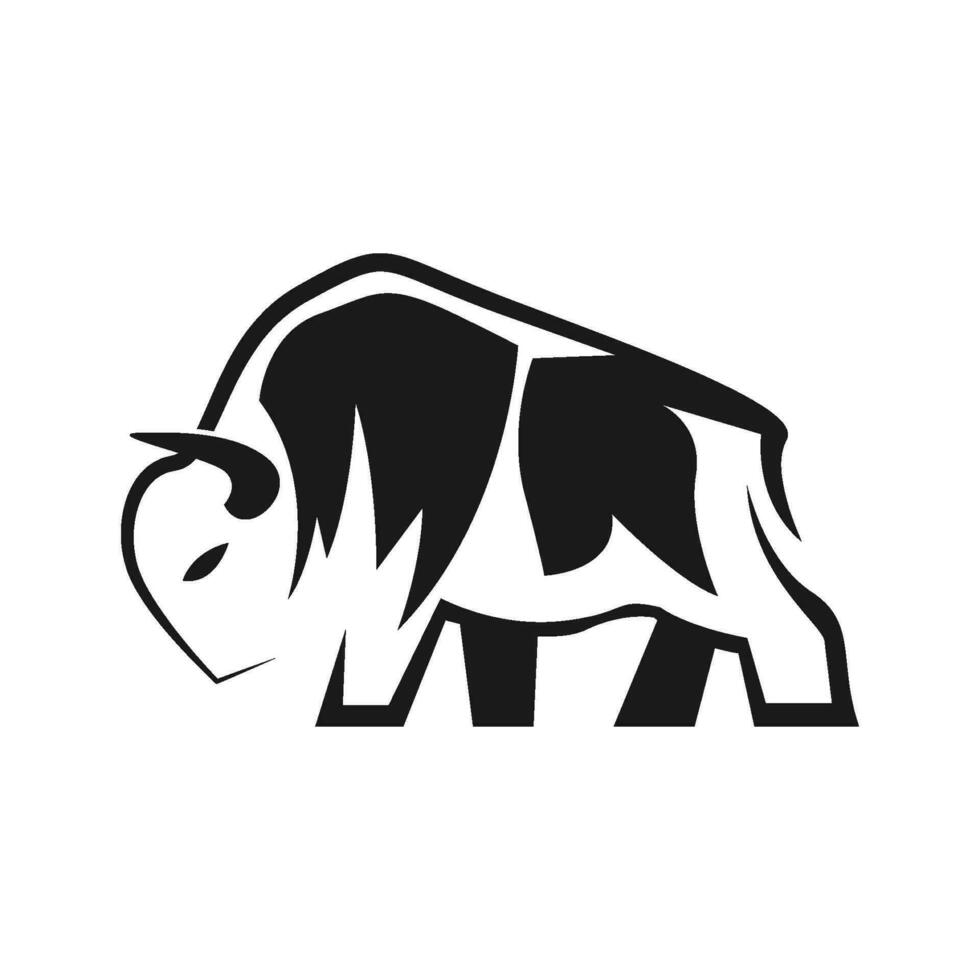 buffel logo ontwerp concept vector