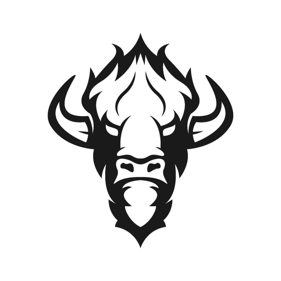 buffel logo ontwerp concept vector