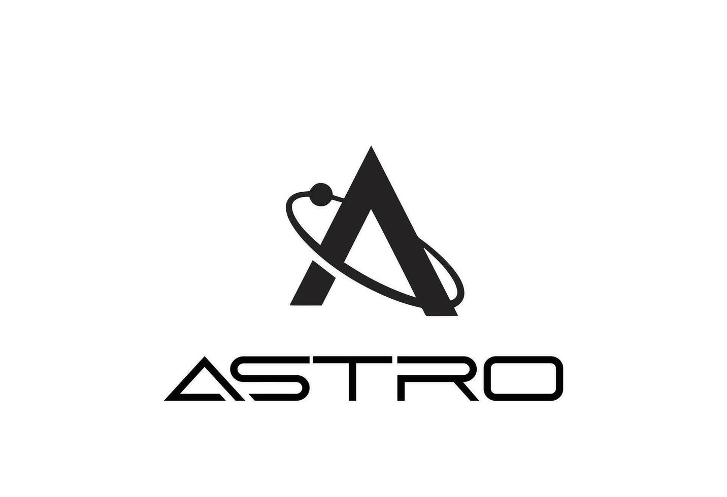vector een logo ontwerp element astro logo