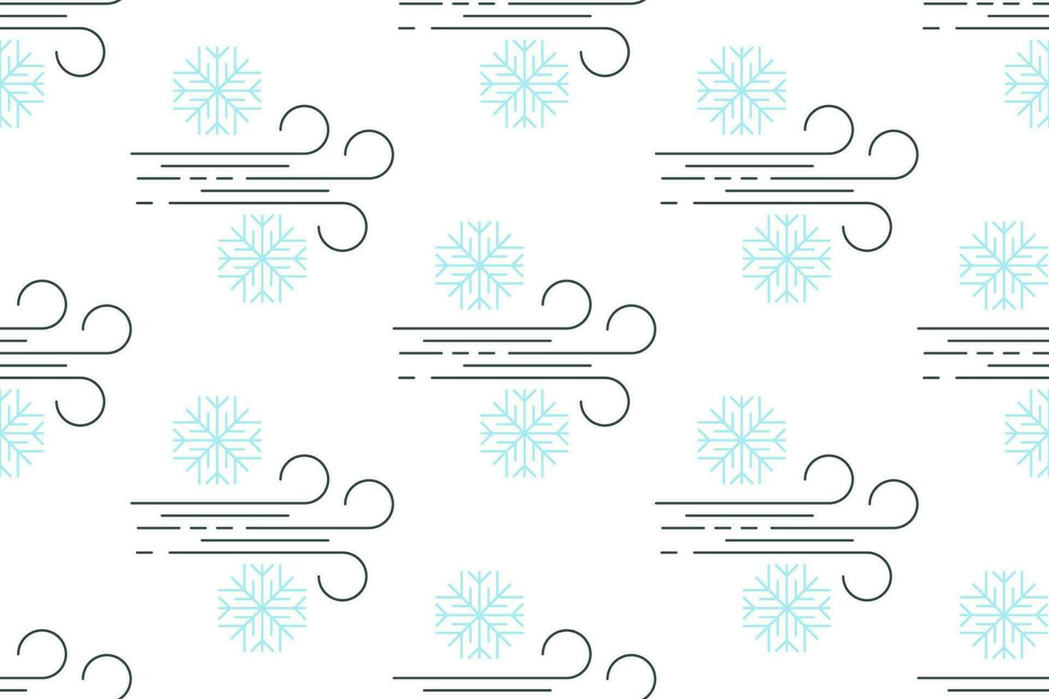 winter sneeuwvlokken naadloos patroon vector illustratie