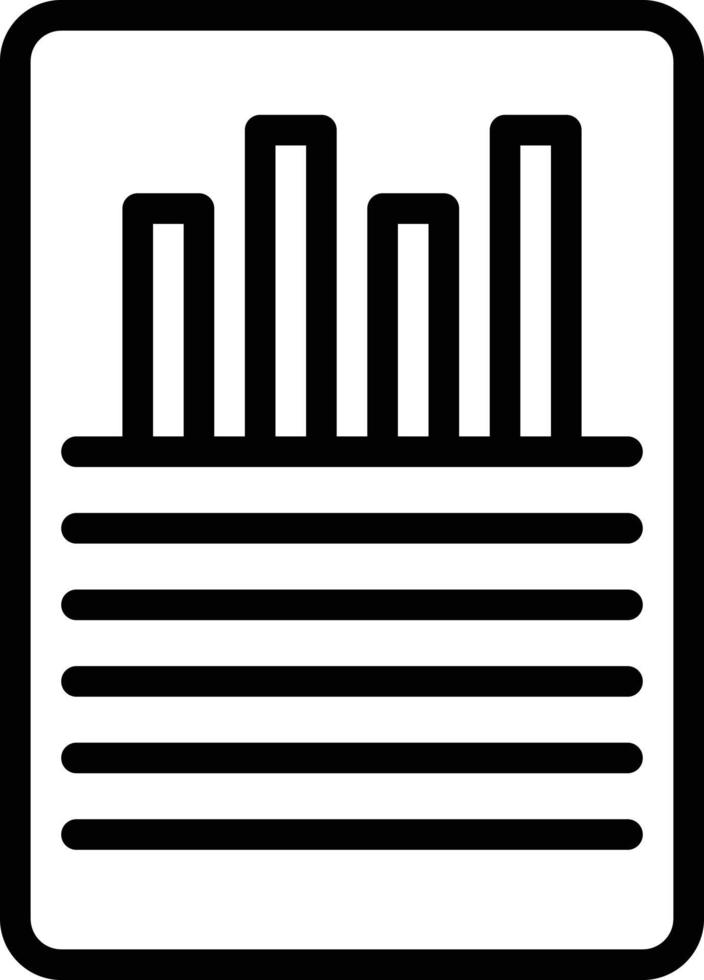 lijnpictogram voor bedrijfspapieren vector