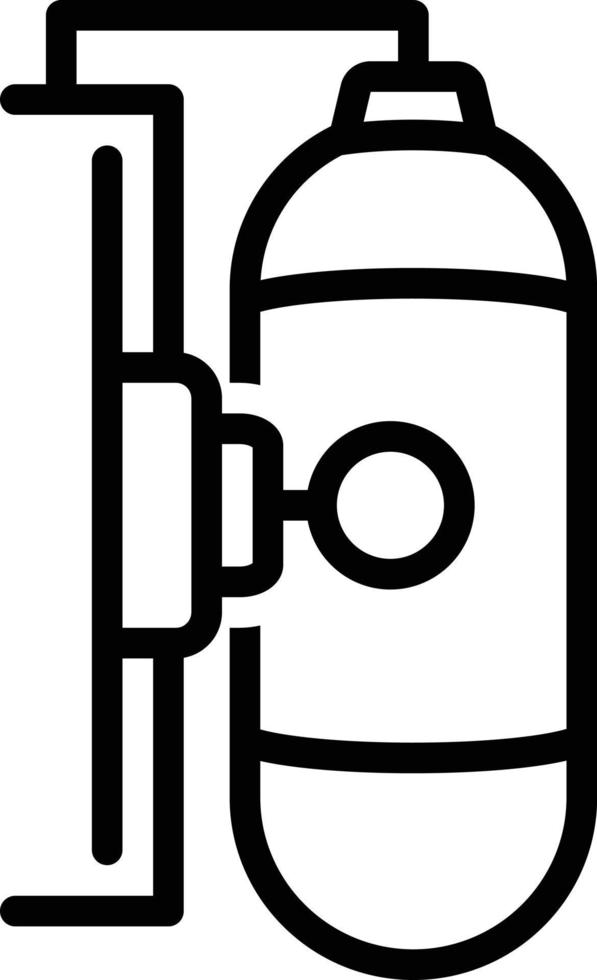 lijnpictogram voor benzinetank vector