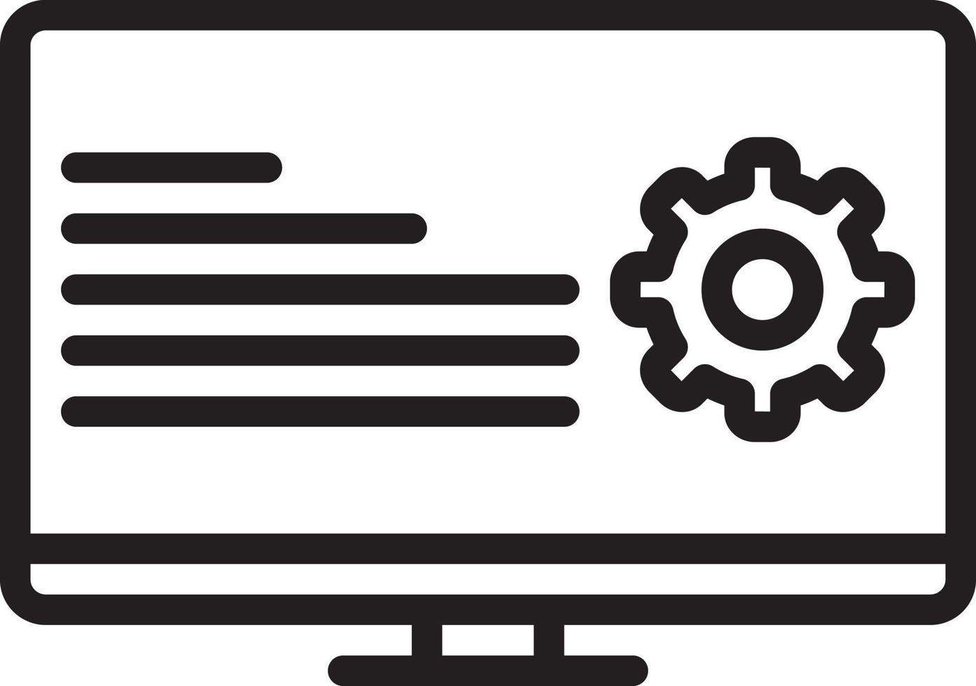 lijnpictogram voor programmatic vector