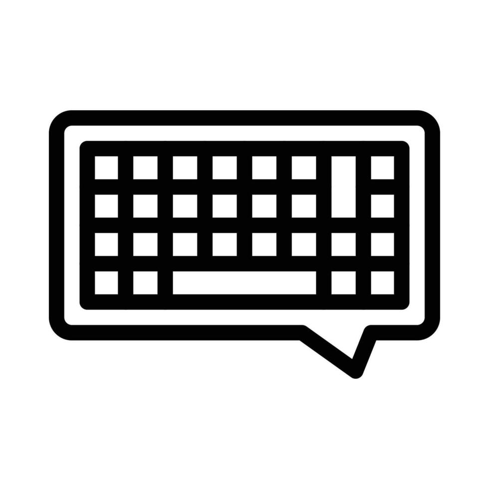 toetsenbord vector icoon Aan een wit achtergrond