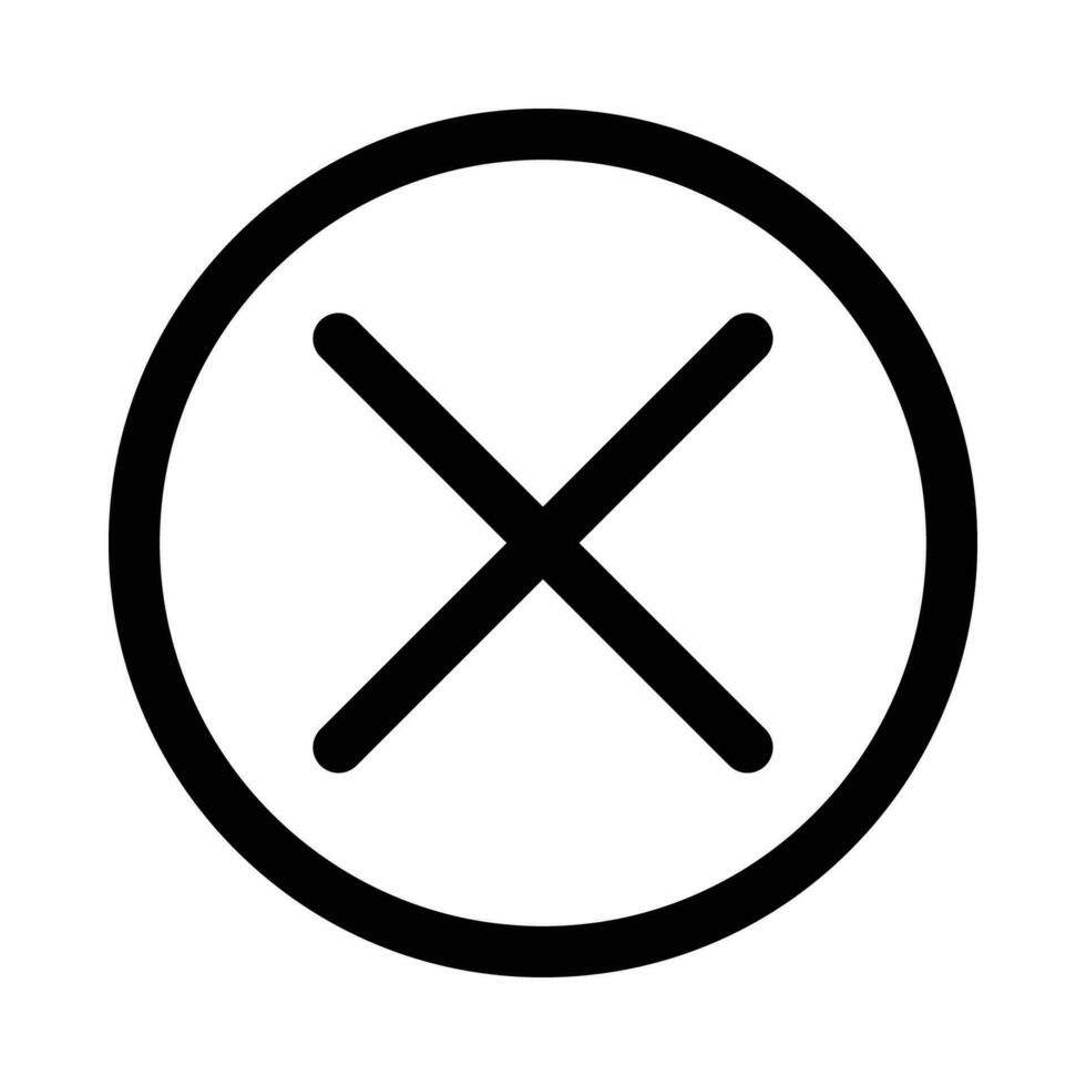 kruis vector icoon Aan wit achtergrond
