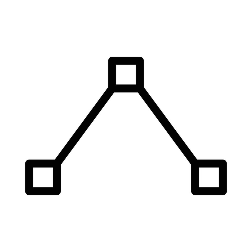 hoek vector icoon Aan wit achtergrond