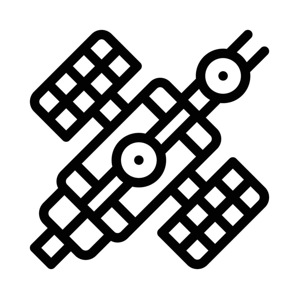 satelliet vector icoon Aan een wit achtergrond
