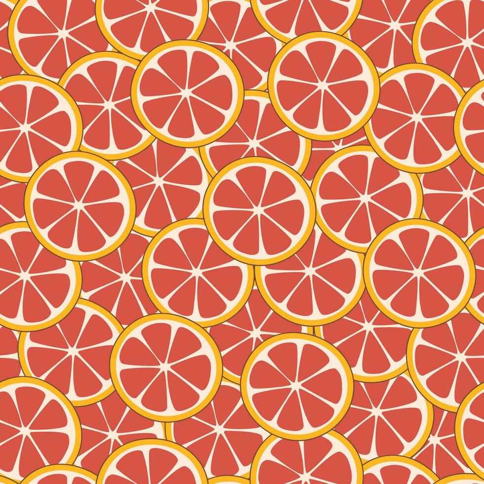 grapefruit naadloos patroon vector