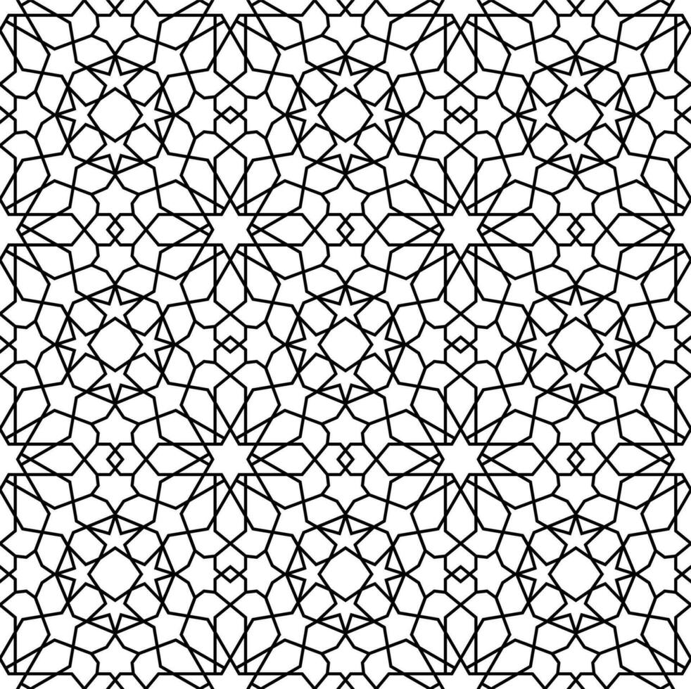 mashrabiya arabesk patroon, naadloos achtergrond vector
