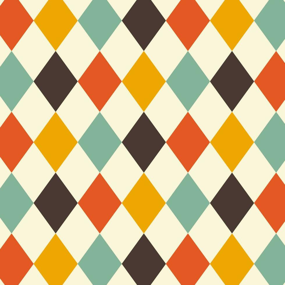 naadloos patroon in retro stijl. abstract structuur decoratief jaren 50, jaren 60, jaren 70 stijl. kan worden gebruikt voor kleding stof, behang, textiel, muur decoratie. vector illustratie