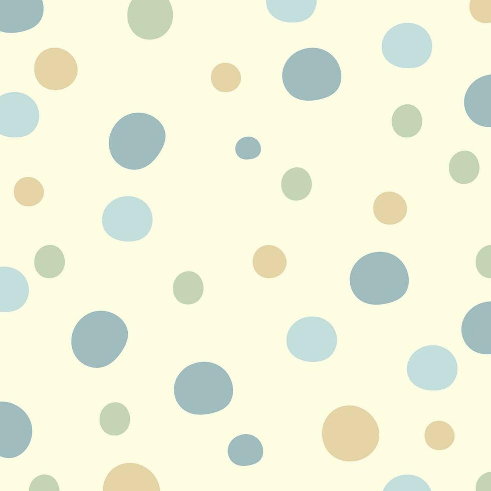 hand- getrokken vector illustratie patroon van polka dots in pastel kleuren. kan worden gebruikt voor partij, vakantie, verjaardag, uitnodiging ontwerp. vector illustratie