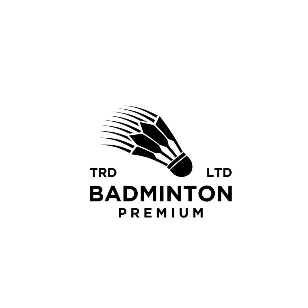 premium badminton shuttle vector pictogram ontwerp